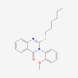 2-(hexylsulfanyl)-3-(2-methoxyphenyl)quinazolin-4(3H)-one