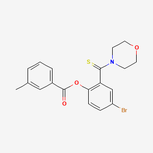 4-Bromo-2-(morpholine-4-carbothioyl)phenyl 3-methylbenzoate