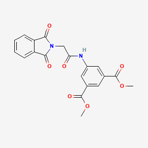 dimethyl 5-{[(1,3-dioxo-1,3-dihydro-2H-isoindol-2-yl)acetyl]amino}benzene-1,3-dicarboxylate