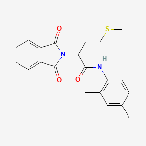 N-(2,4-dimethylphenyl)-2-(1,3-dioxo-1,3-dihydro-2H-isoindol-2-yl)-4-(methylsulfanyl)butanamide