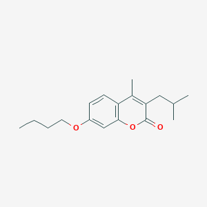 7-butoxy-4-methyl-3-(2-methylpropyl)-2H-chromen-2-one