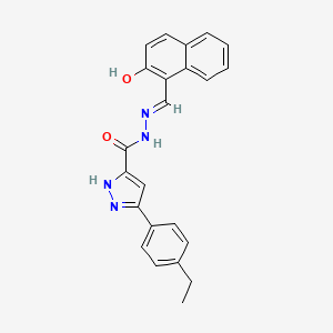 3-(4-ethylphenyl)-N'-[(E)-(2-hydroxynaphthalen-1-yl)methylidene]-1H-pyrazole-5-carbohydrazide