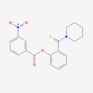 2-(Piperidin-1-ylcarbonothioyl)phenyl 3-nitrobenzoate