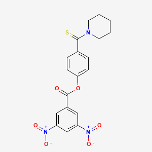 4-(Piperidin-1-ylcarbonothioyl)phenyl 3,5-dinitrobenzoate