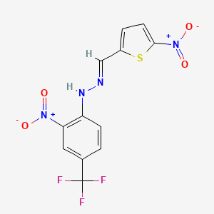 5-Nitro-2-thiophenecarbaldehyde (2-nitro-4-(trifluoromethyl)phenyl)hydrazone