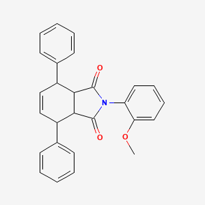 2-(2-Methoxyphenyl)-4,7-diphenyl-3a,4,7,7a-tetrahydro-1H-isoindole-1,3(2H)-dione