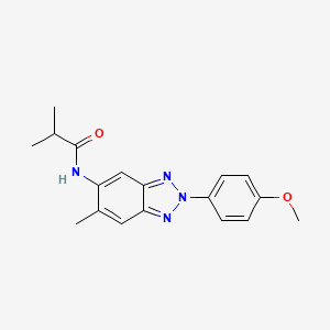 N-[2-(4-Methoxy-phenyl)-6-methyl-2H-benzotriazol-5-yl]-isobutyramide