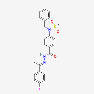 N-benzyl-N-[4-({(2E)-2-[1-(4-iodophenyl)ethylidene]hydrazinyl}carbonyl)phenyl]methanesulfonamide