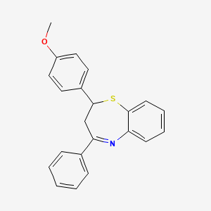 2-(4-Methoxyphenyl)-4-phenyl-2,3-dihydro-1,5-benzothiazepine