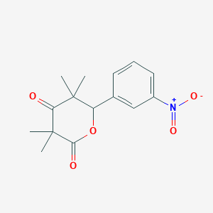 3,3,5,5-Tetramethyl-6-(3-nitrophenyl)dihydro-2H-pyran-2,4(3H)-dione