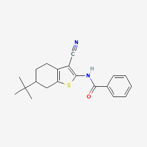 N-(6-tert-butyl-3-cyano-4,5,6,7-tetrahydro-1-benzothiophen-2-yl)benzamide