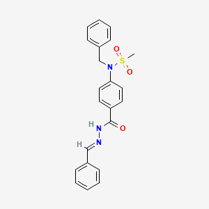 N-benzyl-N-(4-{[(2E)-2-benzylidenehydrazinyl]carbonyl}phenyl)methanesulfonamide