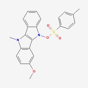 3-Methoxy-10-methyl-5-{[(4-methylphenyl)sulfonyl]oxy}-5,10-dihydroindolo[3,2-b]indole