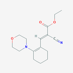 ethyl (2E)-2-cyano-3-[2-(morpholin-4-yl)cyclohex-1-en-1-yl]prop-2-enoate