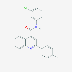 N-(3-chlorophenyl)-2-(3,4-dimethylphenyl)quinoline-4-carboxamide