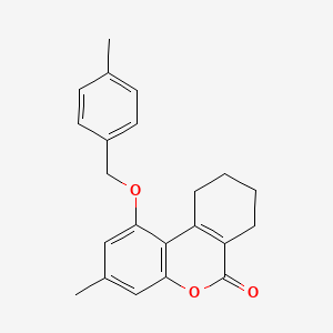 3-methyl-1-[(4-methylbenzyl)oxy]-7,8,9,10-tetrahydro-6H-benzo[c]chromen-6-one