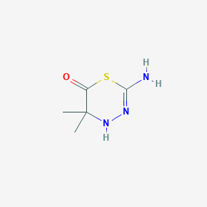 2-Imino-5,5-dimethyl-1,3,4-thiadiazinan-6-one