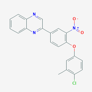 2-[4-(4-Chloro-3-methylphenoxy)-3-nitrophenyl]quinoxaline