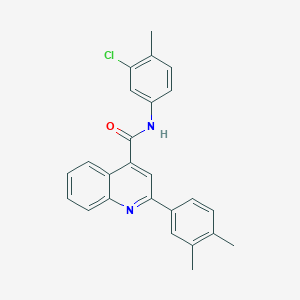 N-(3-chloro-4-methylphenyl)-2-(3,4-dimethylphenyl)quinoline-4-carboxamide