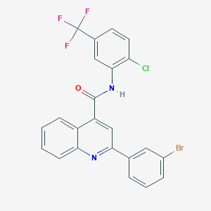 2-(3-bromophenyl)-N-[2-chloro-5-(trifluoromethyl)phenyl]quinoline-4-carboxamide