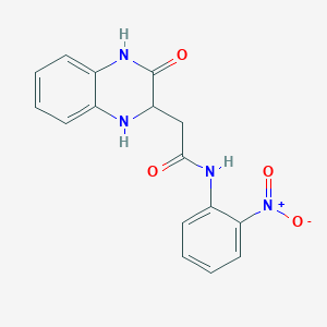 N-(2-nitrophenyl)-2-(3-oxo-1,2,3,4-tetrahydroquinoxalin-2-yl)acetamide