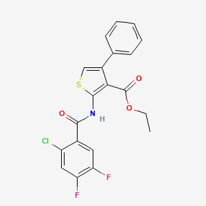 Thiophene-3-carboxylic acid, 2-(2-chloro-4,5-difluorobenzoylamino)-4-phenyl-, ethyl ester