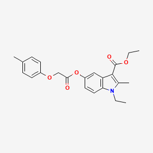 ethyl 1-ethyl-2-methyl-5-{[(4-methylphenoxy)acetyl]oxy}-1H-indole-3-carboxylate