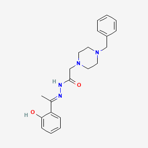 2-(4-Benzylpiperazin-1-yl)-N'-(1-(2-hydroxyphenyl)ethylidene)acetohydrazide