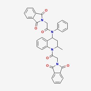 2-(1,3-dioxo-1,3-dihydro-2H-isoindol-2-yl)-N-{1-[(1,3-dioxo-1,3-dihydro-2H-isoindol-2-yl)acetyl]-2-methyl-1,2,3,4-tetrahydroquinolin-4-yl}-N-phenylacetamide