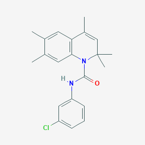 N-(3-chlorophenyl)-2,2,4,6,7-pentamethylquinoline-1(2H)-carboxamide