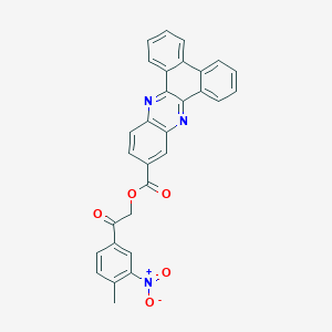 2-(4-Methyl-3-nitrophenyl)-2-oxoethyl dibenzo[a,c]phenazine-11-carboxylate