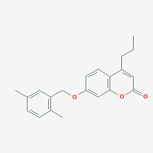 7-[(2,5-dimethylphenyl)methoxy]-4-propyl-2H-chromen-2-one