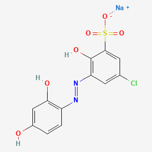 molecular formula C8H12N2O2S B1165909 Sodium;5-chloro-3-[(2,4-dihydroxyphenyl)diazenyl]-2-hydroxybenzenesulfonate CAS No. 104332-87-8