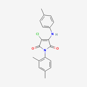 3-chloro-1-(2,4-dimethylphenyl)-4-[(4-methylphenyl)amino]-1H-pyrrole-2,5-dione