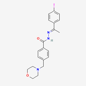 N'-[(1E)-1-(4-iodophenyl)ethylidene]-4-(morpholin-4-ylmethyl)benzohydrazide