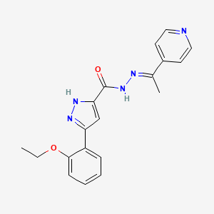 3-(2-Ethoxyphenyl)-N'-(1-(pyridin-4-yl)ethylidene)-1H-pyrazole-5-carbohydrazide