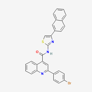 2-(4-bromophenyl)-N-[4-(naphthalen-2-yl)-1,3-thiazol-2-yl]quinoline-4-carboxamide