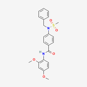 4-[benzyl(methylsulfonyl)amino]-N-(2,4-dimethoxyphenyl)benzamide