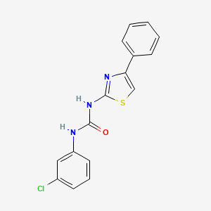 1-(3-Chlorophenyl)-3-(4-phenyl-1,3-thiazol-2-yl)urea