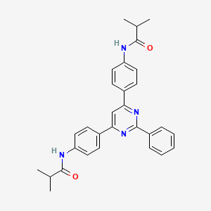 N,N'-[(2-phenylpyrimidine-4,6-diyl)dibenzene-4,1-diyl]bis(2-methylpropanamide)