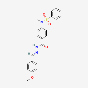 N-(4-{[(2E)-2-(4-methoxybenzylidene)hydrazino]carbonyl}phenyl)-N-methylbenzenesulfonamide