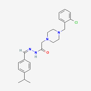 molecular formula C23H29ClN4O B11659370 C23H29ClN4O 