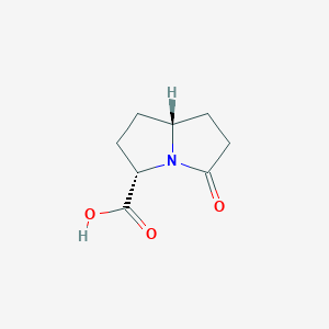 molecular formula C8H11NO3 B1165941 (3S,7AR)-5-oxohexahydro-1H-pyrrolizine-3-carboxylic acid CAS No. 106281-23-6