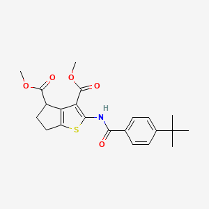 dimethyl 2-[(4-tert-butylbenzoyl)amino]-5,6-dihydro-4H-cyclopenta[b]thiophene-3,4-dicarboxylate