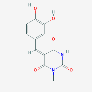 (5E)-5-[(3,4-dihydroxyphenyl)methylidene]-1-methyl-1,3-diazinane-2,4,6-trione