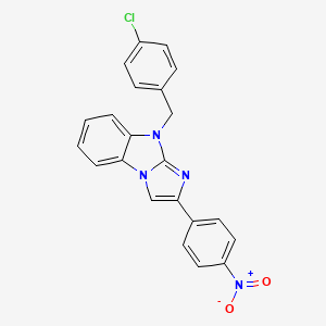 9-(4-chlorobenzyl)-2-(4-nitrophenyl)-9H-imidazo[1,2-a]benzimidazole