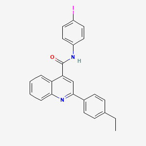 2-(4-ethylphenyl)-N-(4-iodophenyl)quinoline-4-carboxamide