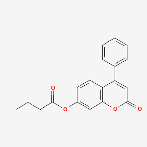 2-oxo-4-phenyl-2H-chromen-7-yl butanoate