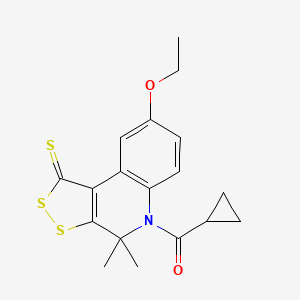 cyclopropyl(8-ethoxy-4,4-dimethyl-1-thioxo-1,4-dihydro-5H-[1,2]dithiolo[3,4-c]quinolin-5-yl)methanone