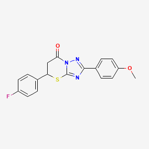 5-(4-fluorophenyl)-2-(4-methoxyphenyl)-5,6-dihydro-7H-[1,2,4]triazolo[5,1-b][1,3]thiazin-7-one